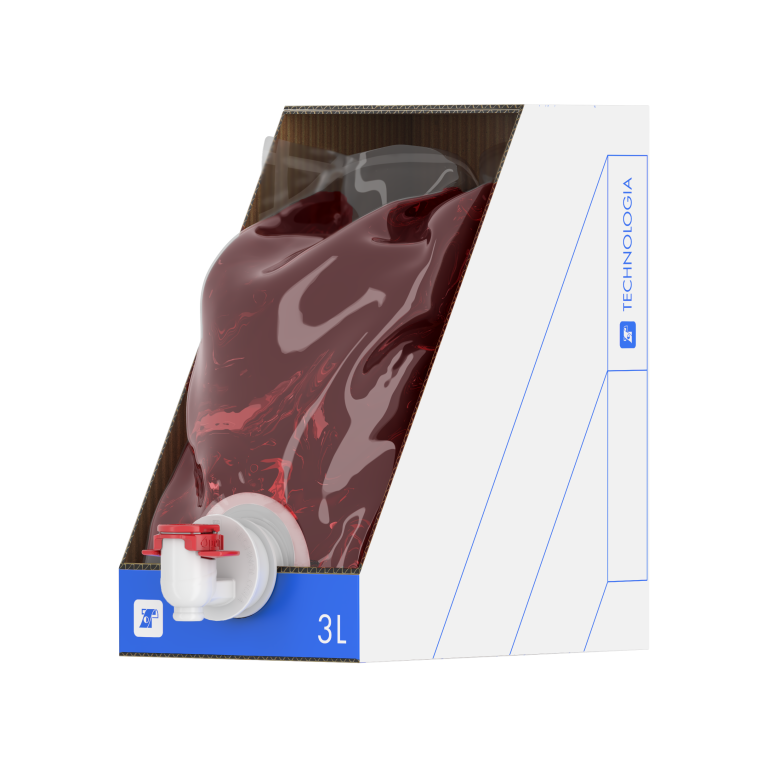 Sacca Bag-in-Box per vino rosso sfuso o succhi di frutti rossi