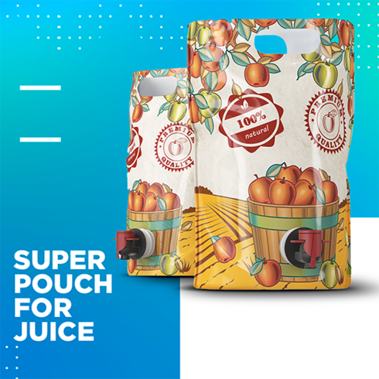 Sacca pouch asettica per succo d'arancia e spremute fresche