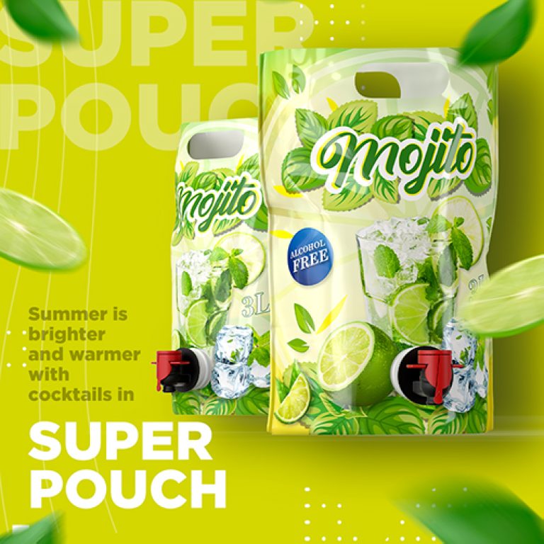 Super Pouch per cocktail Mojito e bevande rinfrescanti estive