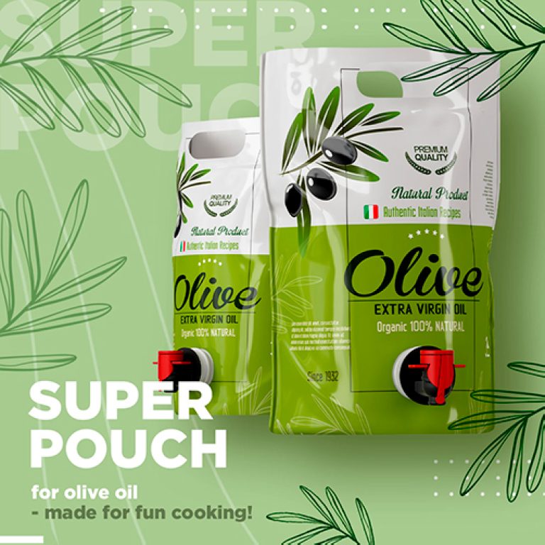 Grande sacca flessibile Super Pouch per olio di oliva di alta qualità